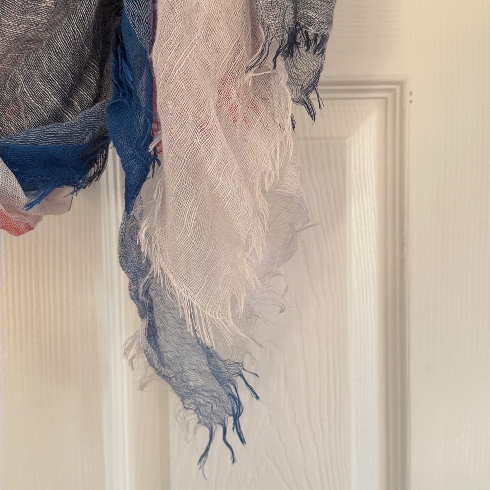 Sonoma Elegant Red, White, and Blue Scarf - Picture 3 of 5